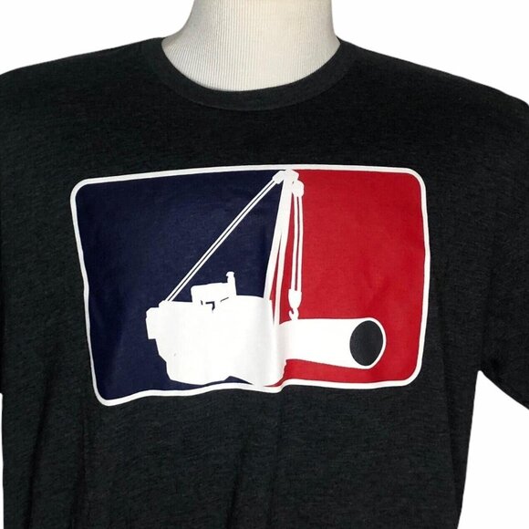 Gas and Oil Mens Pipeliner Tshirt Next Level Gray Size XXL 2XL - Picture 3 of 7